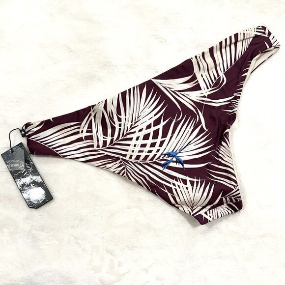 NWT Tavik Ali Moderate Swim Bottom in Latona Palm Merlot (Reversible) - Medium - Picture 6 of 10